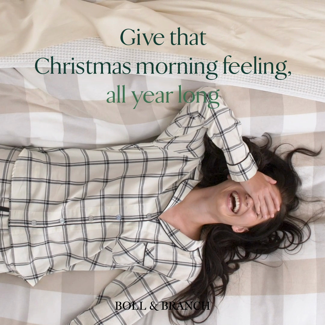 Boll & Branch — Christmas morning